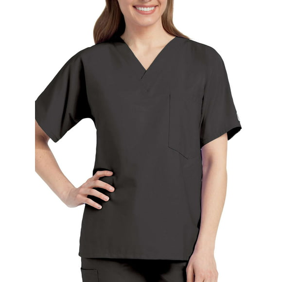 Scrub Zone Premium Uniform Medical One Pocket V-Neck Scrub Top Cobalt 2X-Large 